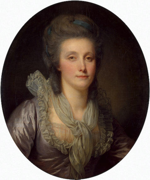 Wikioo.org - The Encyclopedia of Fine Arts - Painting, Artwork by Jean-Baptiste Greuze - Portrait of Countess Ekaterina Shuvalova