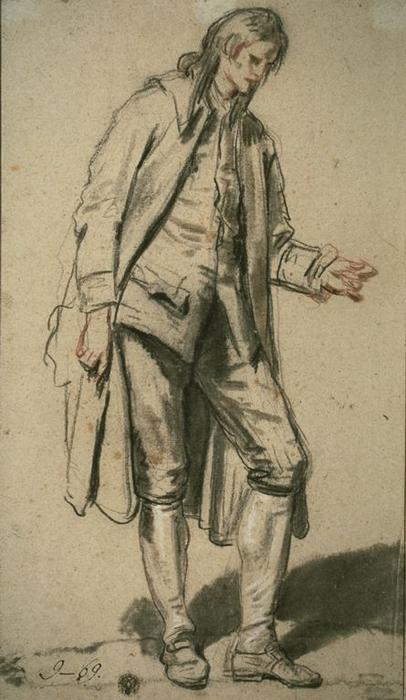WikiOO.org - אנציקלופדיה לאמנויות יפות - ציור, יצירות אמנות Jean-Baptiste Greuze - Study of a Groom