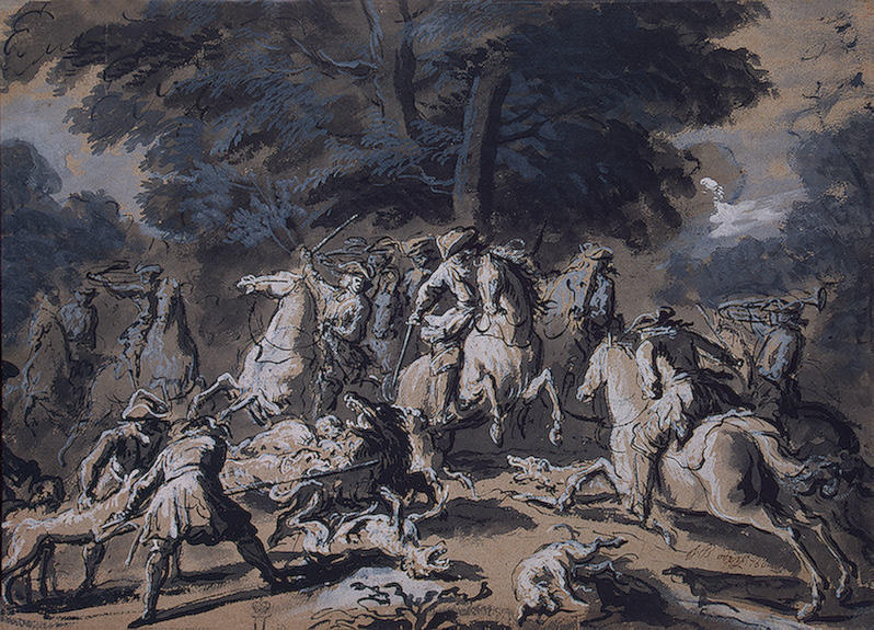 Wikioo.org - The Encyclopedia of Fine Arts - Painting, Artwork by Jean-Baptiste Oudry - Boar Hunt