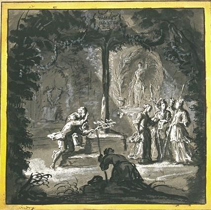 Wikioo.org – La Enciclopedia de las Bellas Artes - Pintura, Obras de arte de Jean-Baptiste Oudry - Le temple d Astrée