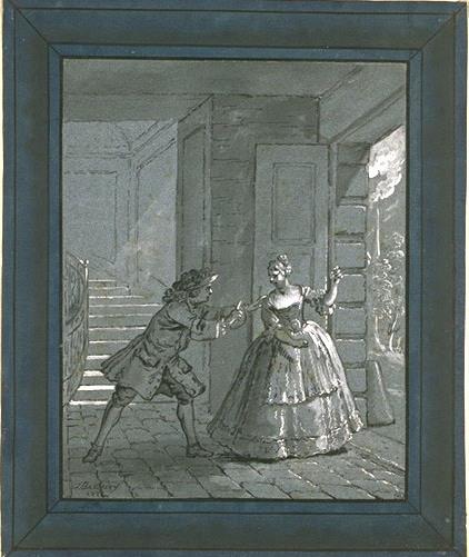 WikiOO.org - אנציקלופדיה לאמנויות יפות - ציור, יצירות אמנות Jean-Baptiste Oudry - The bad marriage