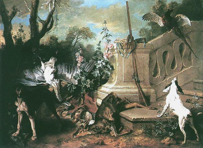 Wikioo.org - สารานุกรมวิจิตรศิลป์ - จิตรกรรม Jean-Baptiste Oudry - The Dead Roe