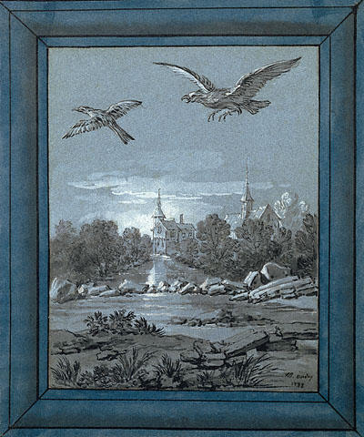 Wikioo.org - Encyklopedia Sztuk Pięknych - Malarstwo, Grafika Jean-Baptiste Oudry - The Eagle and the Magpie