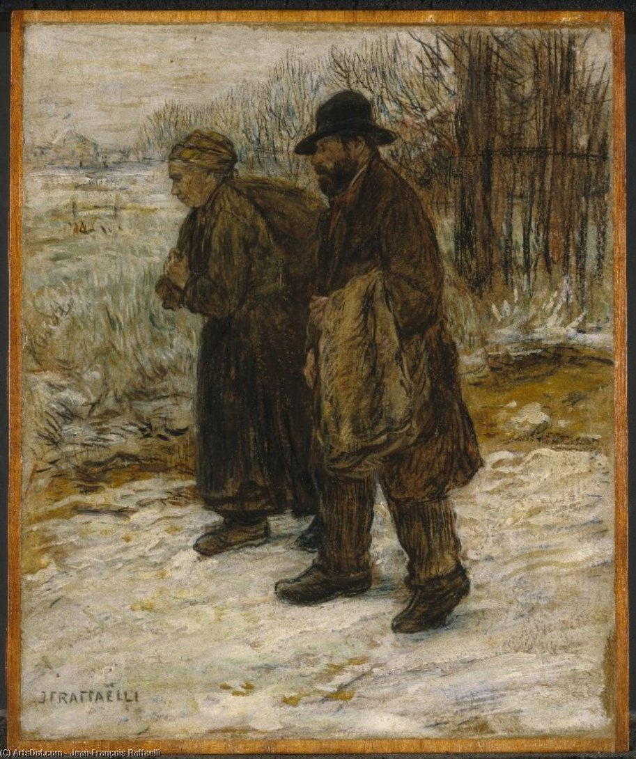Wikioo.org - The Encyclopedia of Fine Arts - Painting, Artwork by Jean-François Raffaelli - Parisian Rag Pickers