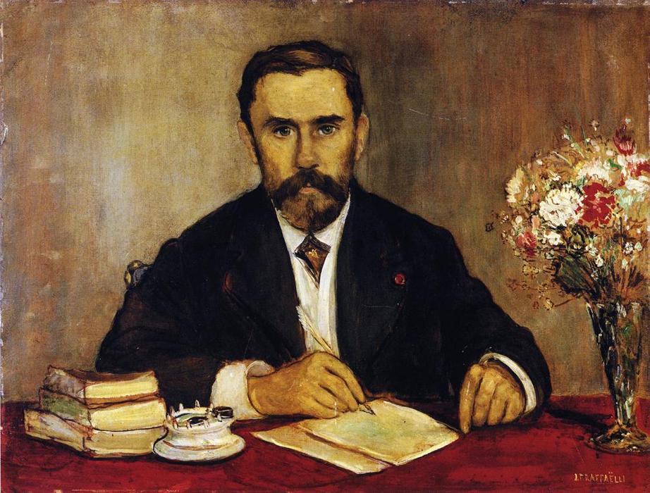 WikiOO.org - Encyclopedia of Fine Arts - Lukisan, Artwork Jean-François Raffaelli - Portrait of Gustave Gevvroy