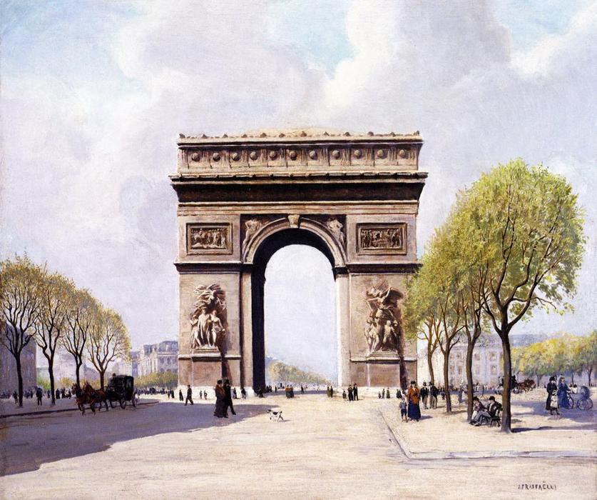Wikioo.org - The Encyclopedia of Fine Arts - Painting, Artwork by Jean-François Raffaelli - The Arc de Triomphe