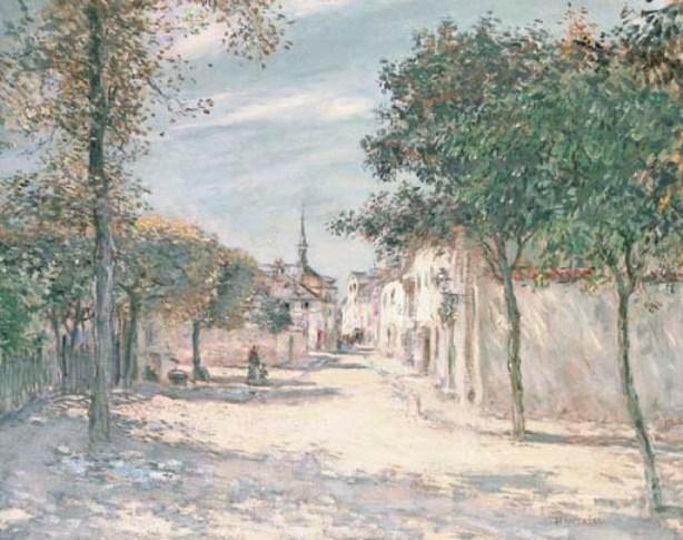 Wikioo.org - The Encyclopedia of Fine Arts - Painting, Artwork by Jean-François Raffaelli - The steeple of the village