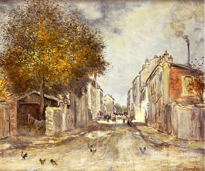 Wikioo.org - The Encyclopedia of Fine Arts - Painting, Artwork by Jean-François Raffaelli - The Village in Spring
