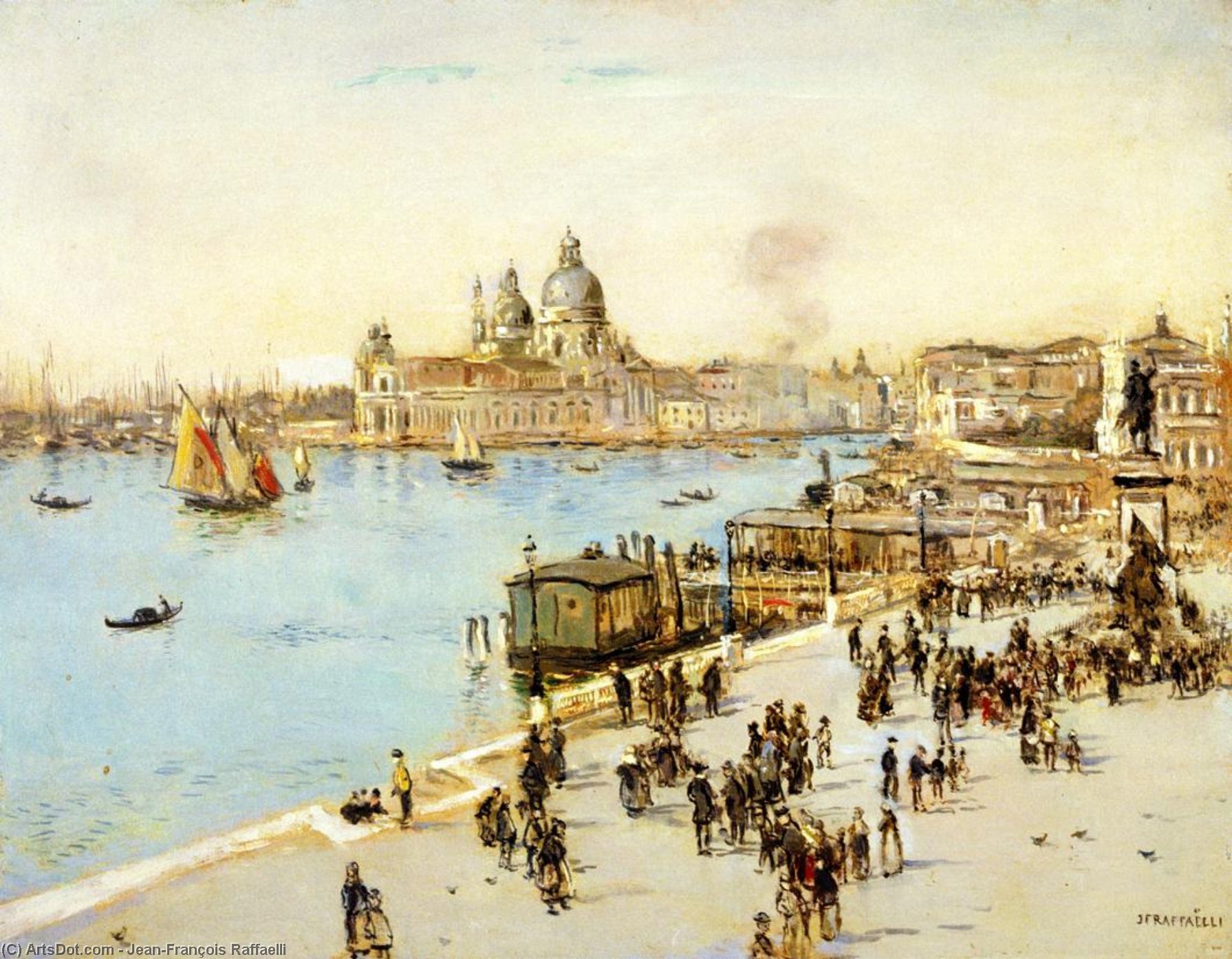WikiOO.org - Енциклопедия за изящни изкуства - Живопис, Произведения на изкуството Jean-François Raffaelli - View of Venice