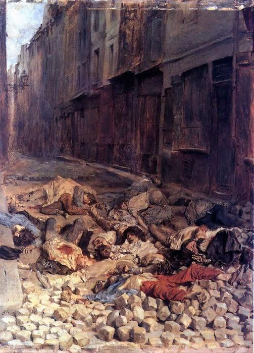 Wikioo.org - The Encyclopedia of Fine Arts - Painting, Artwork by Jean Louis Ernest Meissonier - The Barricade