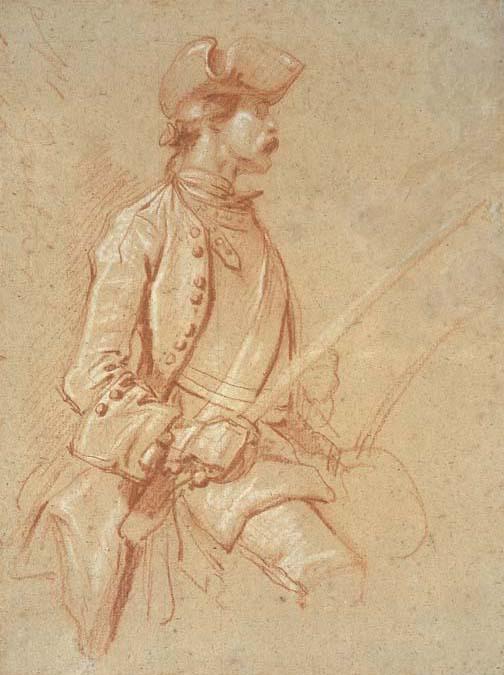 WikiOO.org - Encyclopedia of Fine Arts - Malba, Artwork Jean-Marc Nattier - A horseman holding a sword