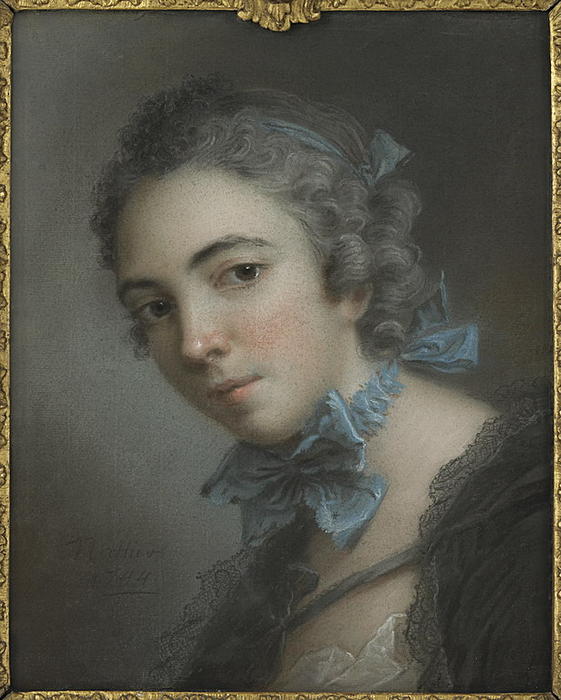 Wikioo.org - The Encyclopedia of Fine Arts - Painting, Artwork by Jean-Marc Nattier - Bust of young woman