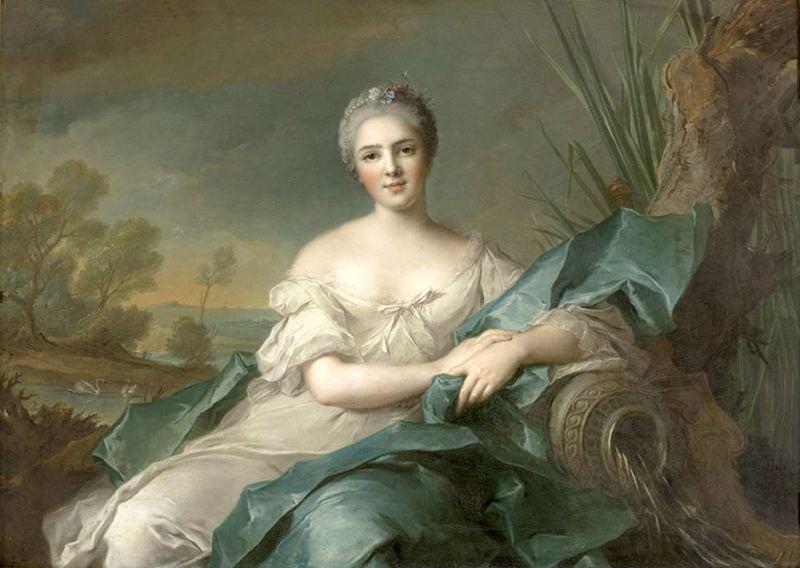 Wikioo.org - The Encyclopedia of Fine Arts - Painting, Artwork by Jean-Marc Nattier - Madame Marie-Louise-Thérèse-Victoire de France