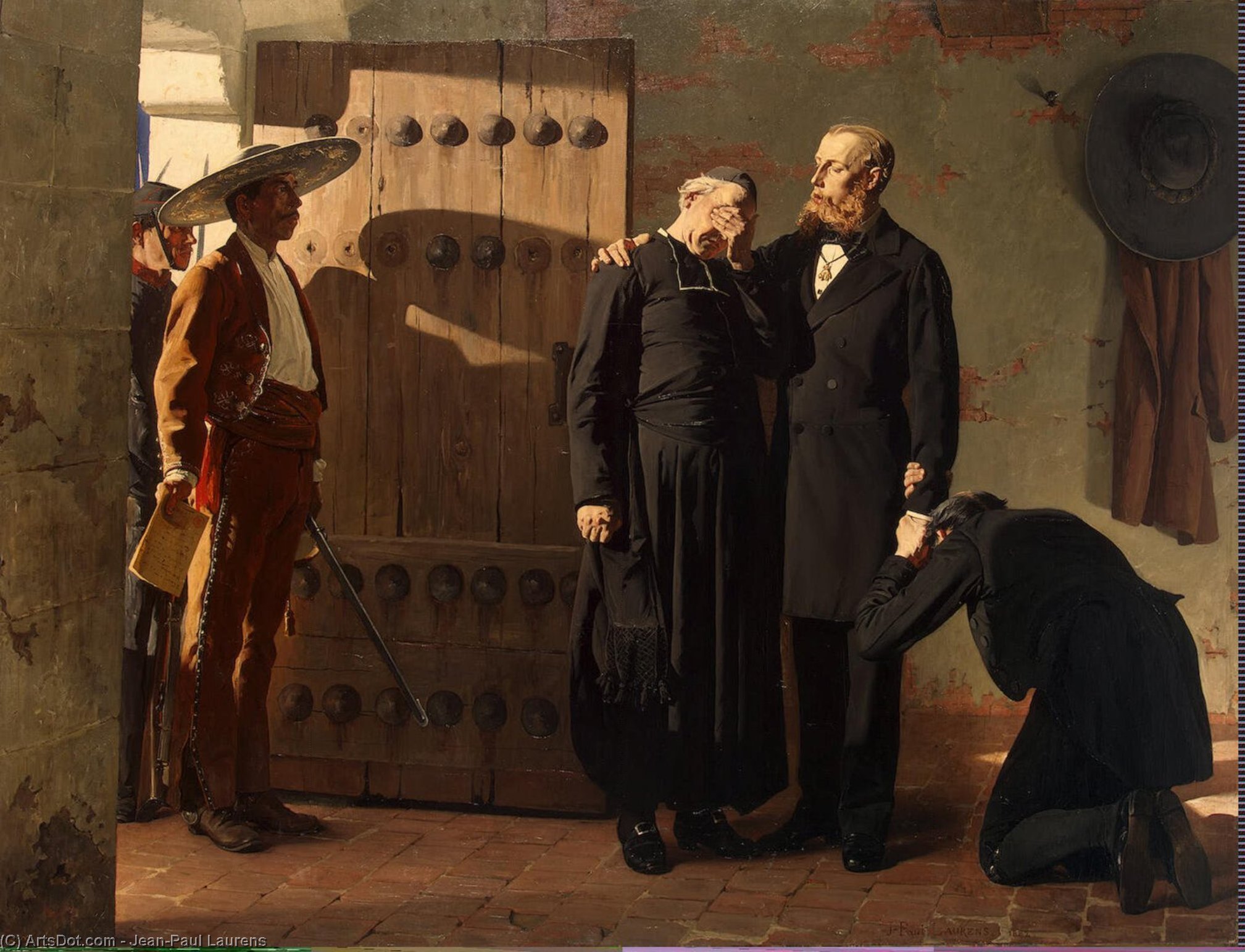 Wikioo.org - The Encyclopedia of Fine Arts - Painting, Artwork by Jean-Paul Laurens - Emperor Maximilian of Mexico before the Execution