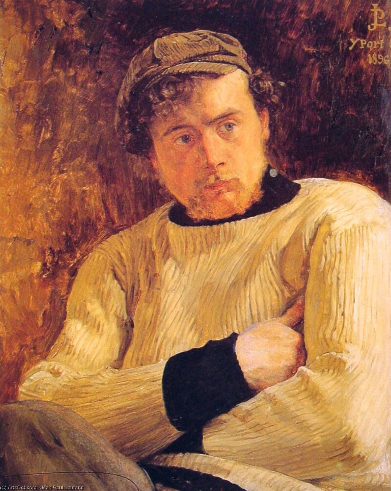 Wikioo.org - The Encyclopedia of Fine Arts - Painting, Artwork by Jean-Paul Laurens - Portrait of Jean­Pierre Laurens