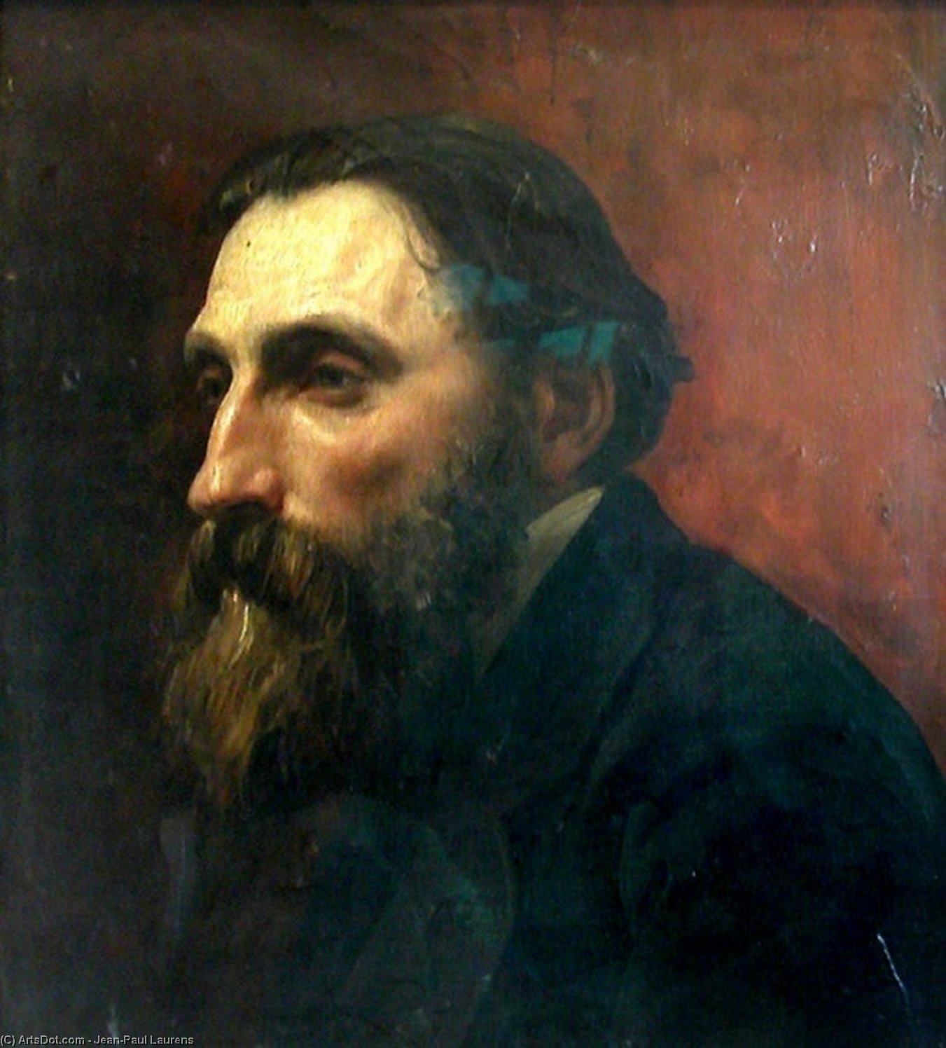Wikioo.org - The Encyclopedia of Fine Arts - Painting, Artwork by Jean-Paul Laurens - Portrait of Rodin