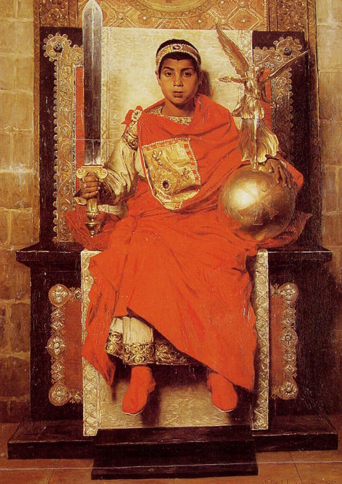Wikioo.org - The Encyclopedia of Fine Arts - Painting, Artwork by Jean-Paul Laurens - The Late Empire Honorius