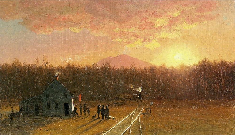 Wikioo.org - The Encyclopedia of Fine Arts - Painting, Artwork by Jervis Mcentee - Afternoon Train