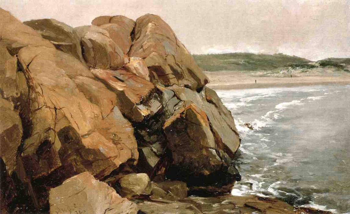 Wikioo.org - สารานุกรมวิจิตรศิลป์ - จิตรกรรม Jervis Mcentee - Bass Rocks
