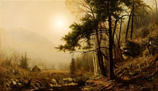 Wikioo.org - The Encyclopedia of Fine Arts - Painting, Artwork by Jervis Mcentee - Indian Summer 1