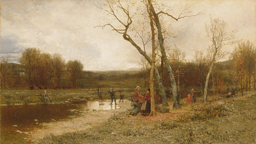 Wikioo.org - The Encyclopedia of Fine Arts - Painting, Artwork by Jervis Mcentee - Saturday Afternoon