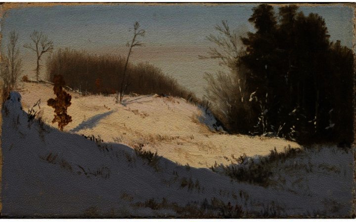 WikiOO.org - Encyclopedia of Fine Arts - Schilderen, Artwork Jervis Mcentee - Winter Sunshine