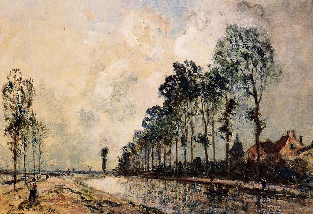 WikiOO.org - Енциклопедія образотворчого мистецтва - Живопис, Картини
 Johan Barthold Jongkind - The Oorcq Canal, Aisne