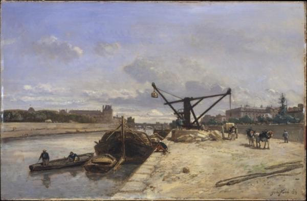 WikiOO.org - Encyclopedia of Fine Arts - Malba, Artwork Johan Barthold Jongkind - View from the Quai d'Orsay
