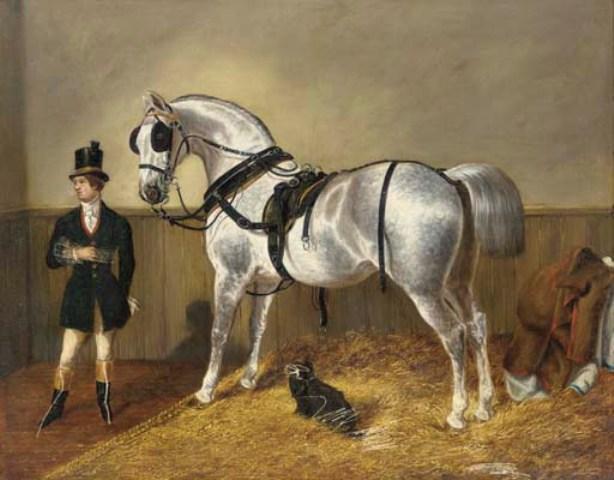 Wikioo.org - The Encyclopedia of Fine Arts - Painting, Artwork by John Frederick Herring Senior - Saint James in a stable
