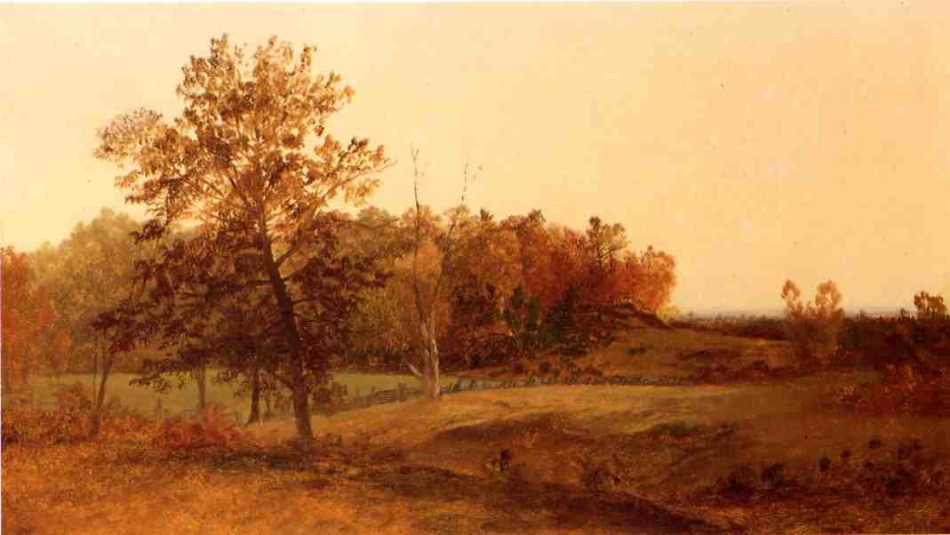 Wikioo.org - The Encyclopedia of Fine Arts - Painting, Artwork by John Frederick Kensett - Autumn Landscape