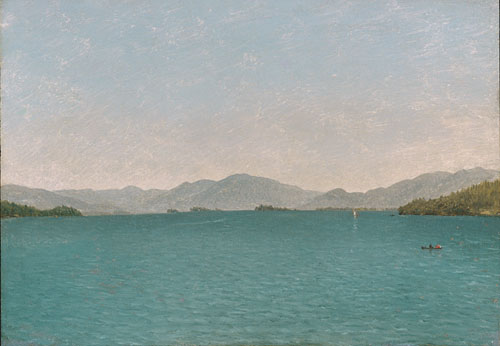 WikiOO.org - Encyclopedia of Fine Arts - Lukisan, Artwork John Frederick Kensett - Lake George, Free Study