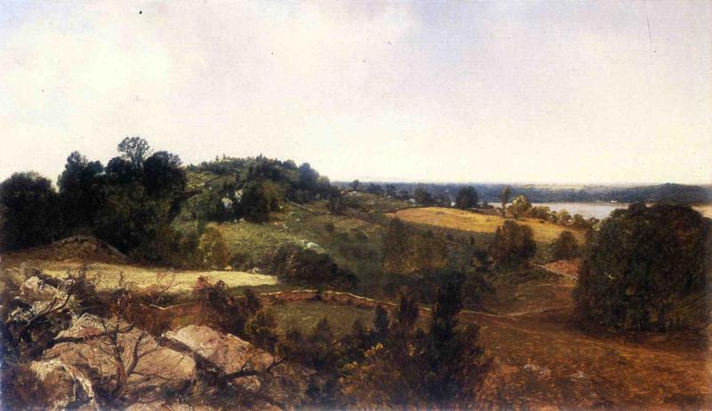 Wikioo.org - สารานุกรมวิจิตรศิลป์ - จิตรกรรม John Frederick Kensett - Landscape 1