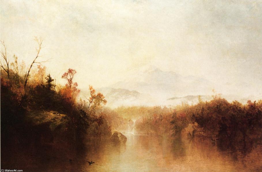 Wikioo.org - The Encyclopedia of Fine Arts - Painting, Artwork by John Frederick Kensett - Mountain Lake