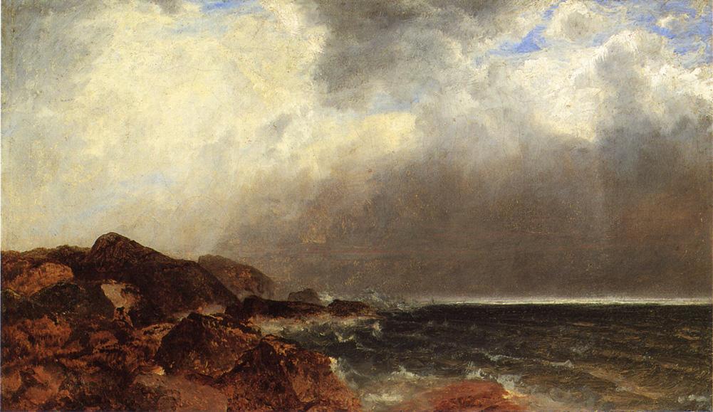 Wikioo.org - The Encyclopedia of Fine Arts - Painting, Artwork by John Frederick Kensett - Narragansett Coast 1