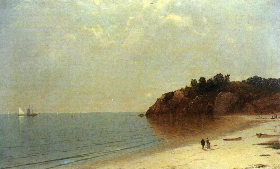 Wikioo.org - The Encyclopedia of Fine Arts - Painting, Artwork by John Frederick Kensett - On the Coast