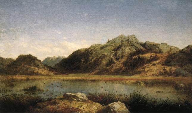WikiOO.org - Encyclopedia of Fine Arts - Lukisan, Artwork John Frederick Kensett - Paradise Rocks, near Newport