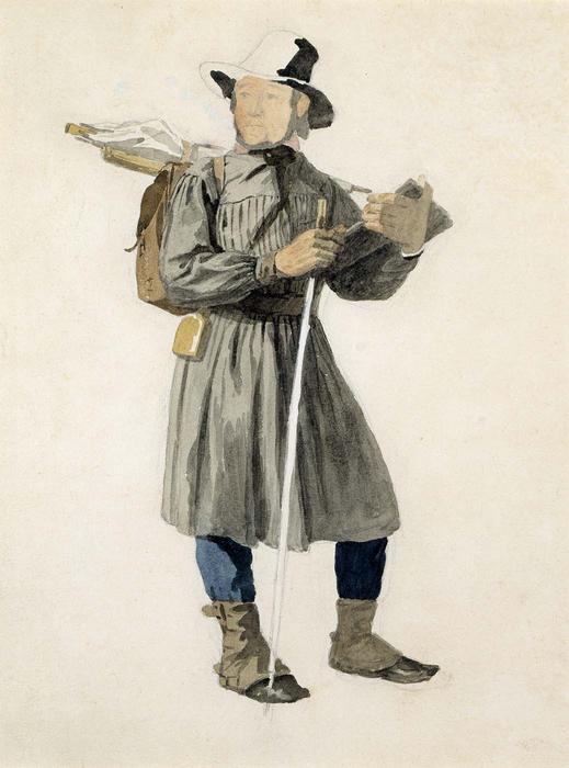 Wikioo.org - สารานุกรมวิจิตรศิลป์ - จิตรกรรม John Frederick Kensett - Standing Artist