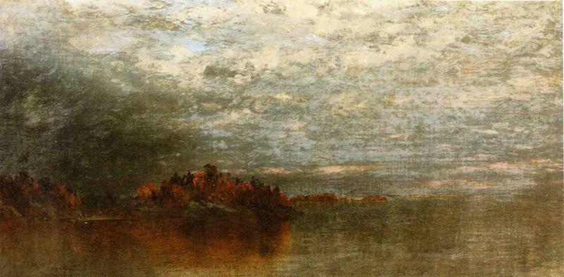 WikiOO.org - Encyclopedia of Fine Arts - Lukisan, Artwork John Frederick Kensett - Twilight After a Storm