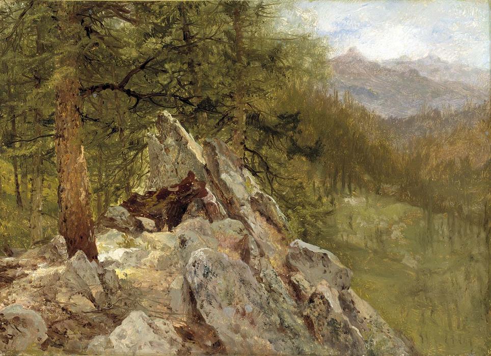 Wikioo.org - The Encyclopedia of Fine Arts - Painting, Artwork by John Frederick Kensett - Western Landscape
