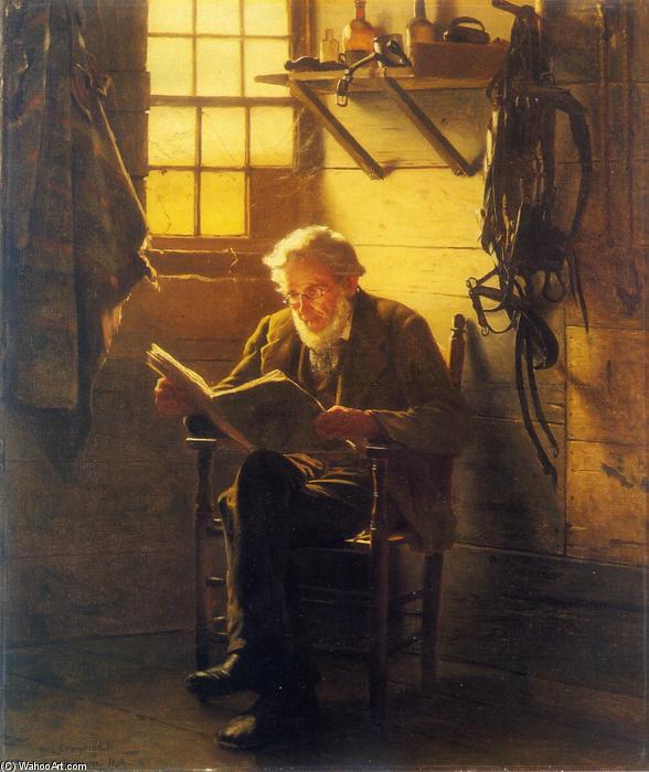 Wikioo.org - The Encyclopedia of Fine Arts - Painting, Artwork by John George Brown - An Idle Hour