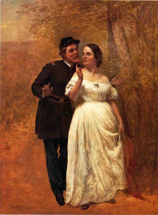 Wikioo.org - The Encyclopedia of Fine Arts - Painting, Artwork by John George Brown - Courting
