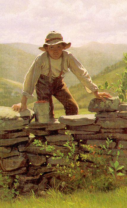 WikiOO.org - Енциклопедия за изящни изкуства - Живопис, Произведения на изкуството John George Brown - The Berry Boy