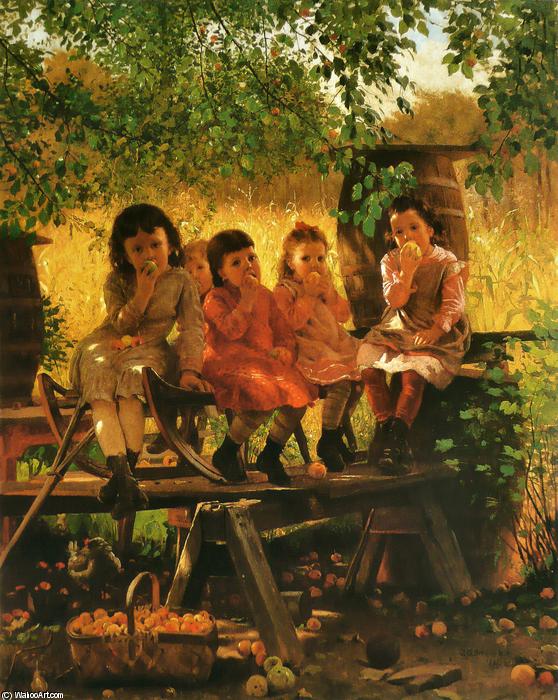 Wikioo.org - The Encyclopedia of Fine Arts - Painting, Artwork by John George Brown - The Cider Mill