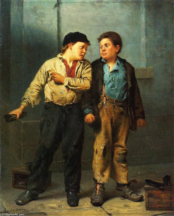 Wikioo.org - The Encyclopedia of Fine Arts - Painting, Artwork by John George Brown - The Quarrel