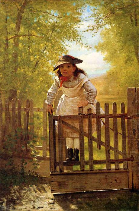 Wikioo.org - The Encyclopedia of Fine Arts - Painting, Artwork by John George Brown - The Tomboy
