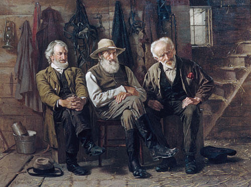 Wikioo.org - The Encyclopedia of Fine Arts - Painting, Artwork by John George Brown - To Decide the Question