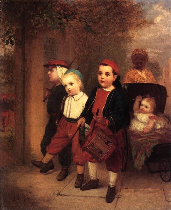 Wikioo.org - The Encyclopedia of Fine Arts - Painting, Artwork by John George Brown - Young Recruits