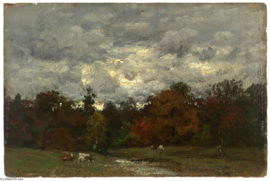 WikiOO.org - Encyclopedia of Fine Arts - Malba, Artwork John Joseph Enneking - A Gray Day