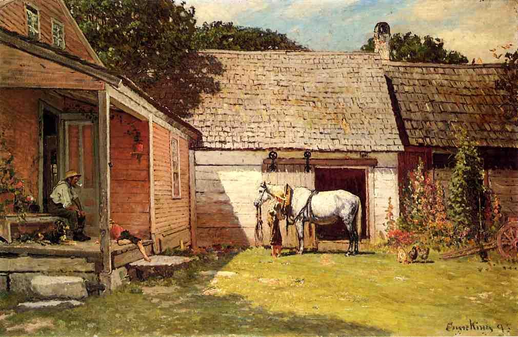 Wikioo.org - The Encyclopedia of Fine Arts - Painting, Artwork by John Joseph Enneking - A Summer Afternoon