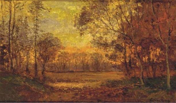 WikiOO.org - Енциклопедия за изящни изкуства - Живопис, Произведения на изкуството John Joseph Enneking - Autumn's Glow